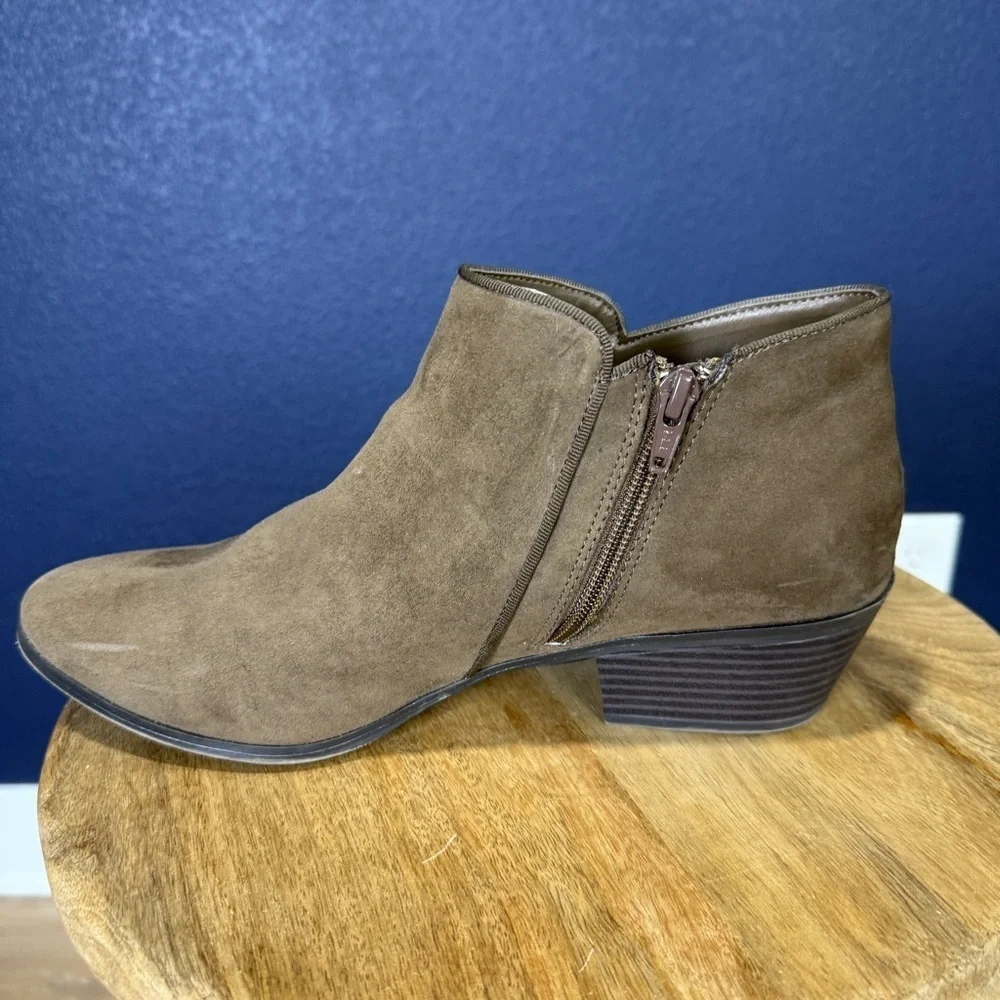Style & Co for Macy's Taupe Wileyy Ankle Booties, Size 11